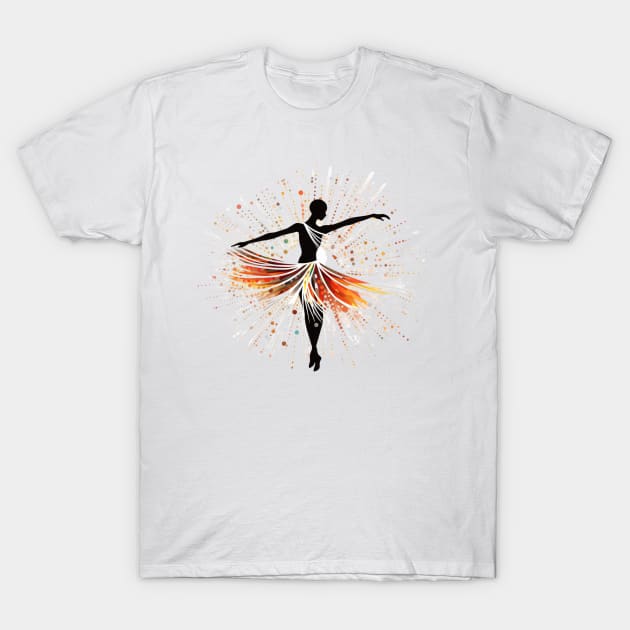 Ballet Dot Art T-Shirt by Maestro Mainframe